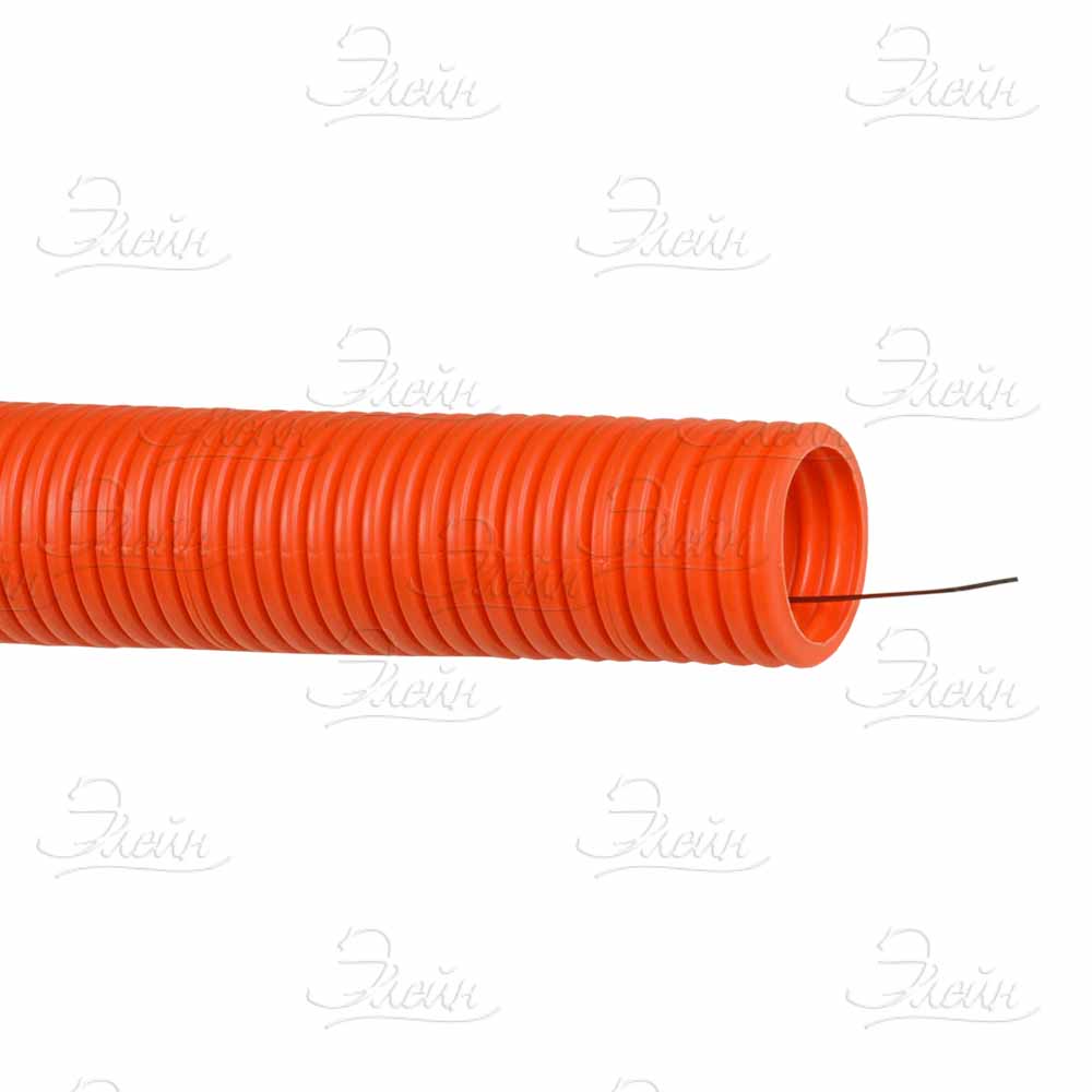 Труба гофрированная ПНД 32 мм оранжевая